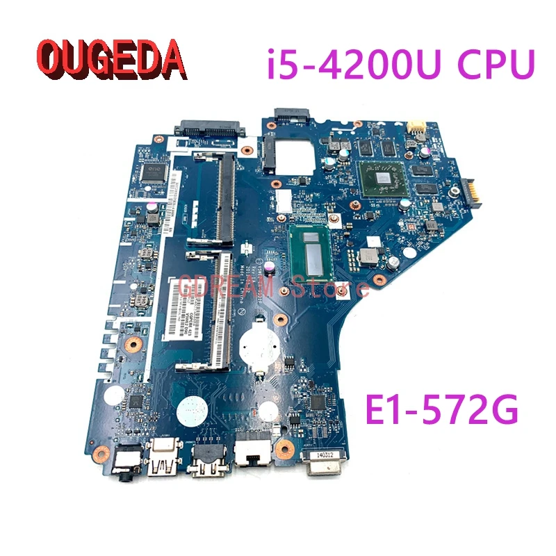 OUGEDA NBMFP1100B V5WE2 LA-9531P For Acer aspire E1-572G Laptop Motherboard R7 M265 /HD 8750M GPU i5-4200U CPU DDR3L full tested