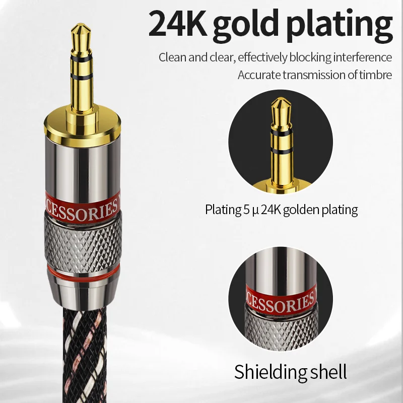 Адаптер аудиокабеля Ventie от 6,5 до 3,5 Jack Aux для Luidspreker Gitaar Versterker TRS, аудиокабель с разъемом 3,5 мм, сег 6,5 мм, аудиокабель