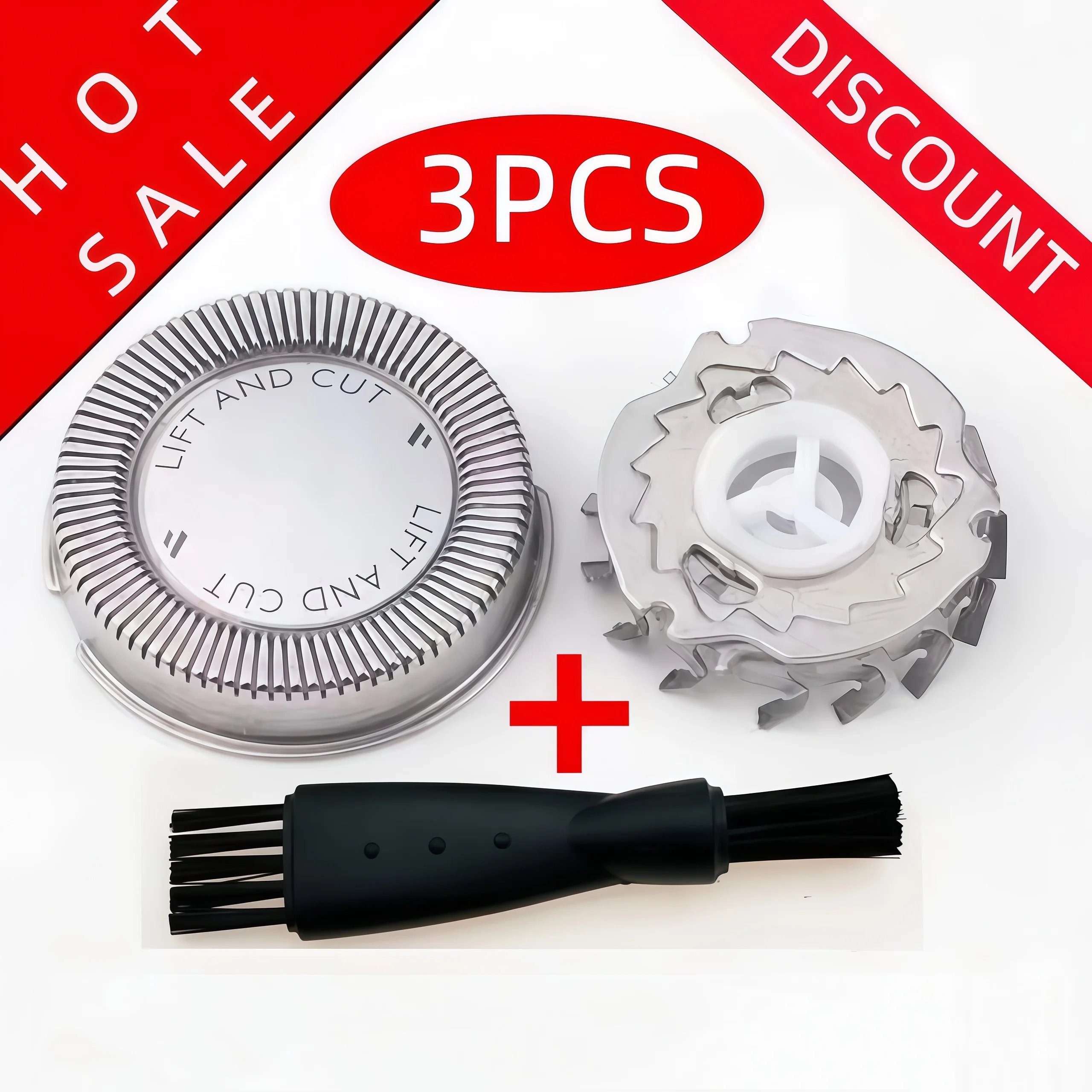 

For Philips Norelco Electric Razor ​HQ5854/HQ5853/HQ5851/HQ5850/HQ5849 ​HQ6445/HQ6423 3Pcs Replacement Shaver Head Blade Cutters