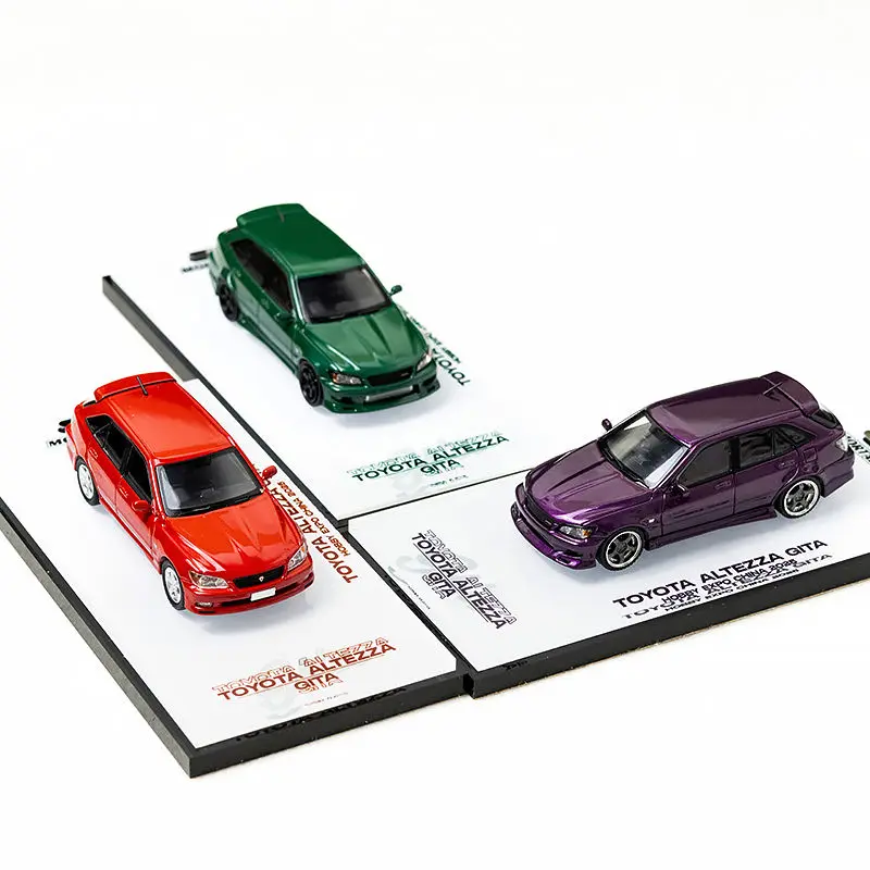 ダイキャスト モータル 1:64 スケール トヨタ アルテッツァ バイト シャーク 自転車/セット 合金車モデル コレクタブル おもちゃ ギフト 記念品 ディスプレイ オーナメント