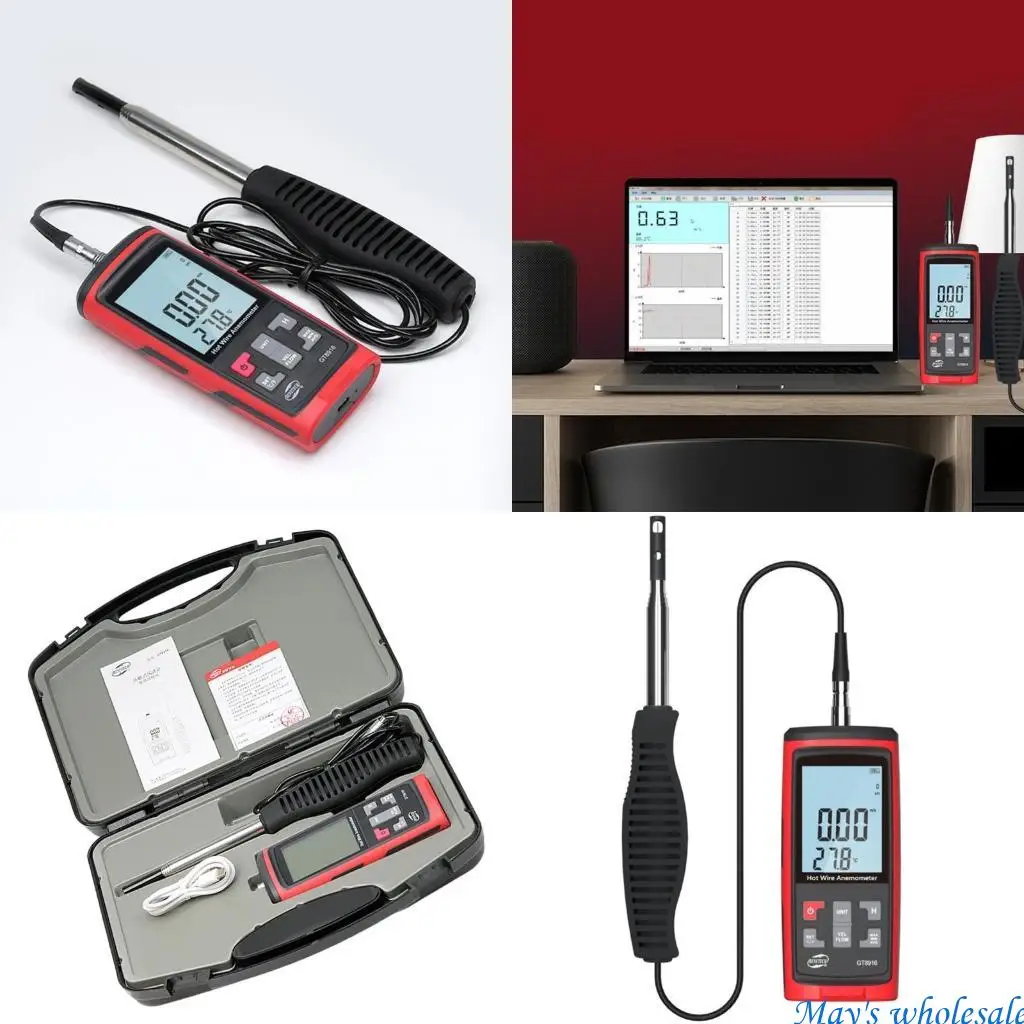 

Advanced Anemometer Wind Speeds Meter Featuring Real Times Wind Speeds and Volumes Display for Home and Outdoor Use 448A
