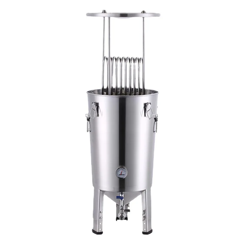 Homebrewed beer equipment stainless steel fermentation tank conical barrel household small sealed tank 304