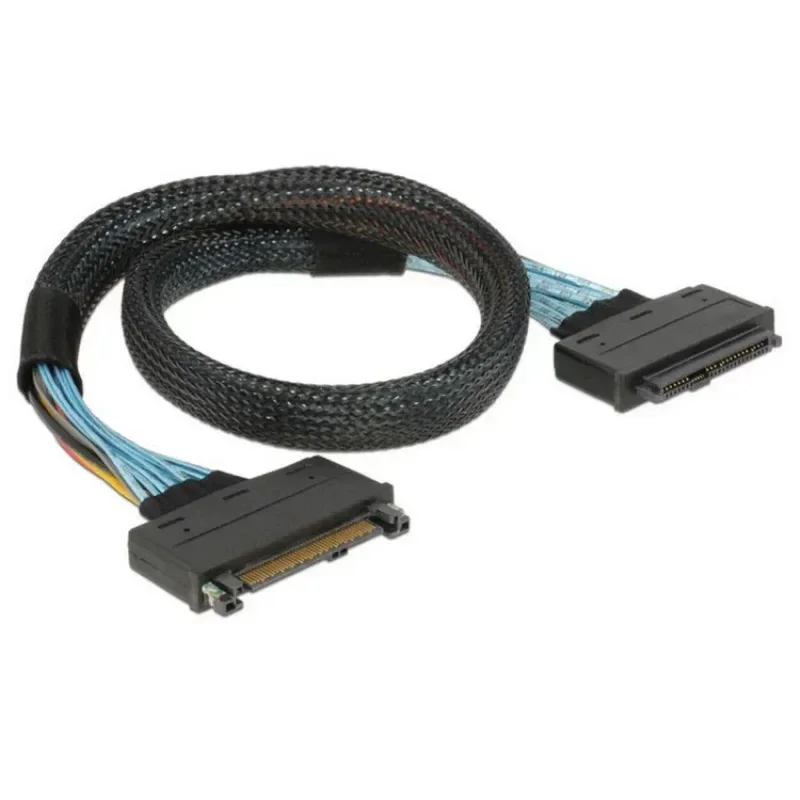 for NVMe SFF-8639 Adapter PCI-E to SFF8639 Male to Female SSD Extension Cable SAS Data Cable