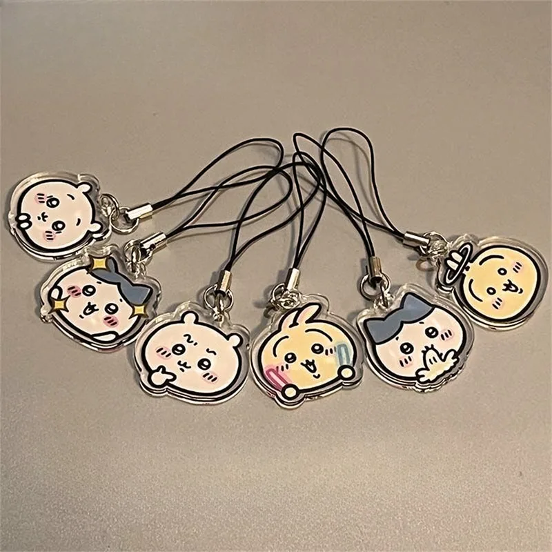 

Cartoon Cute Style Usagi Mobile Phone Chain Acrylic Mobile Phone Chain Pendant Hachiware Pendant Hanger Hanging String