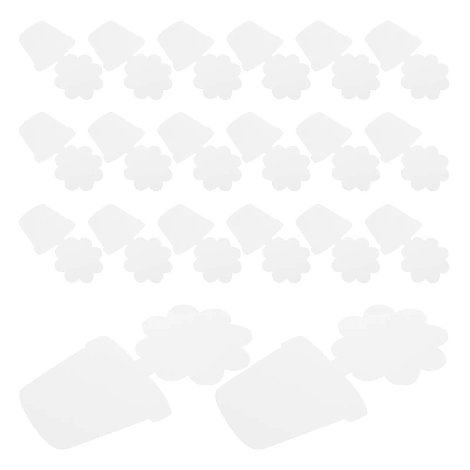 20Pcs Blank Cardboard Flower Pots DIY Unpainted Craft Kits for Creative Art Projects School Party Decorations Painting