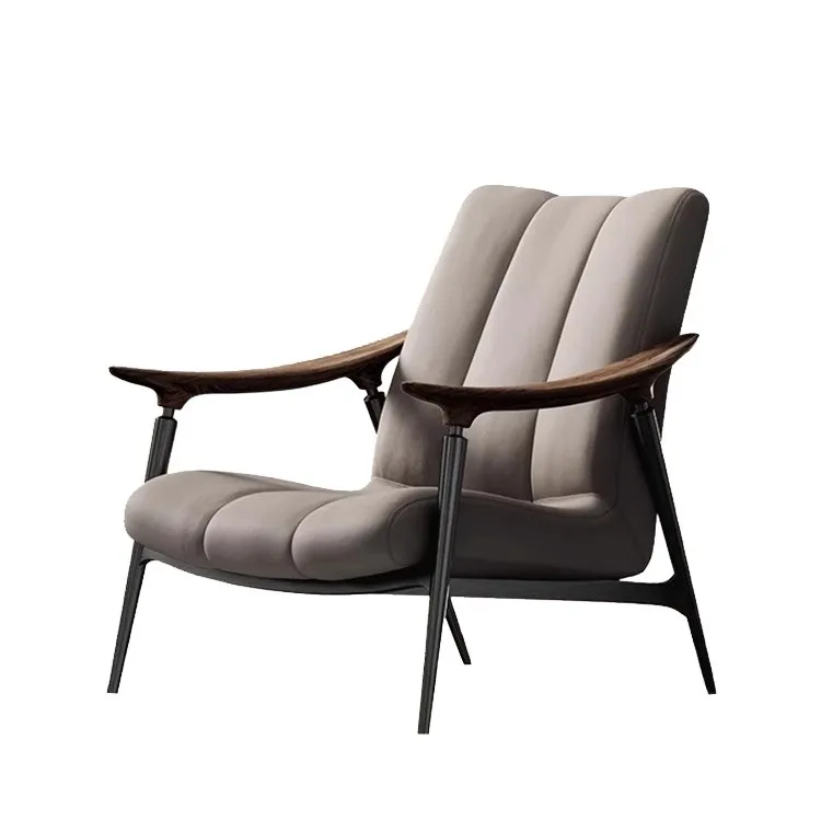 

TT современный простой диван-кресло для виллы, гостиной, дома, подлокотник из цельного дерева, кресло для отдыха