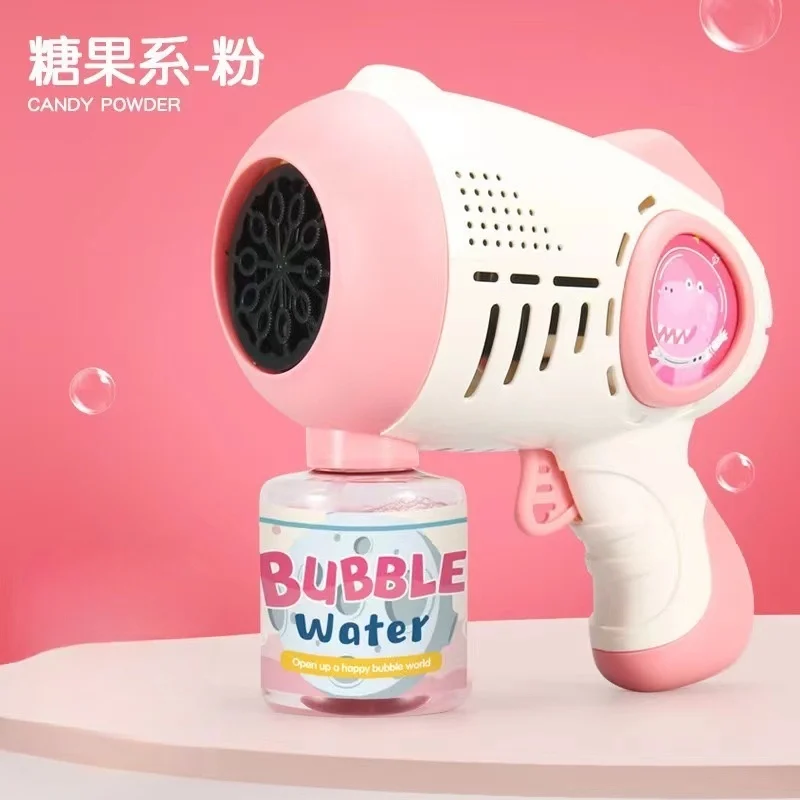 Astronauta elektryczna automatyczna lampa maszyna do baniek mydlanych bąbelki pistolet letnie kąpiele plażowe fantazyjne zabawki na świeżym powietrzu dla dzieci prezent dla dzieci