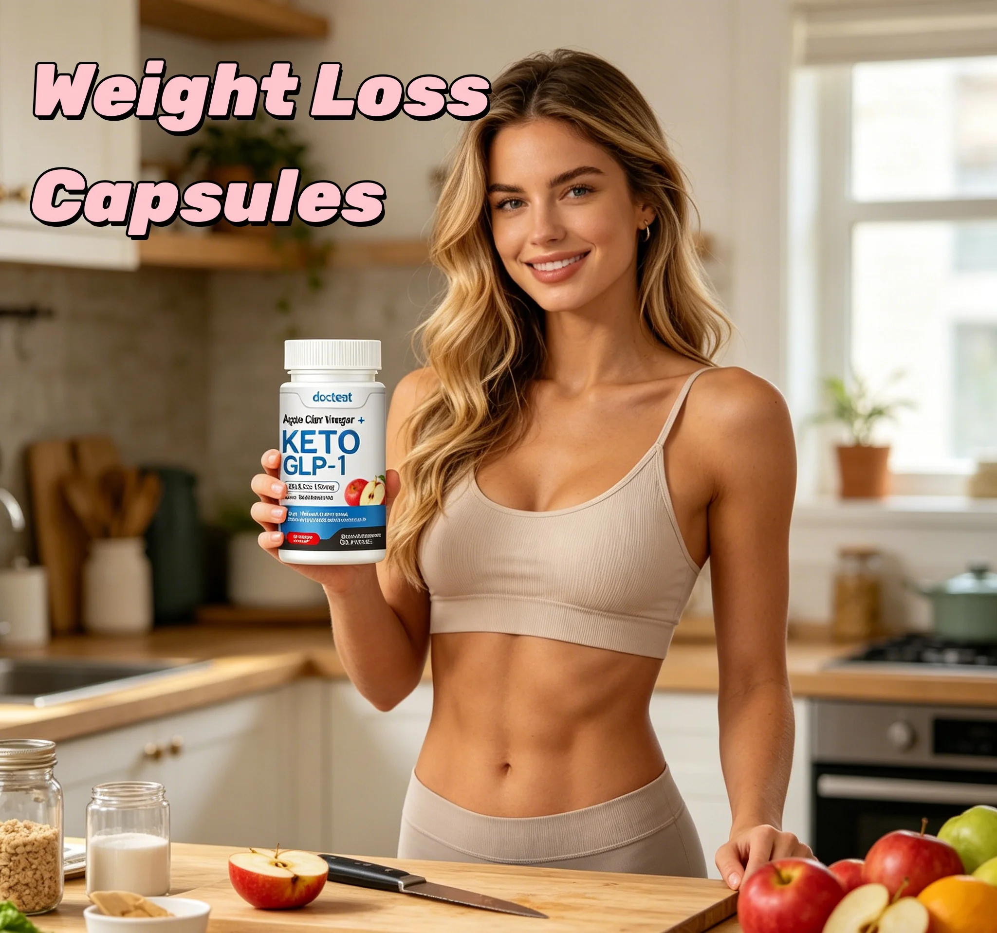 

DOCTEAT GLP-1 Rapid Slimming Capsules Burn Fat Maintain Blood Sugar Balance Promote Intestinal Digestion Weight Loss Capsules