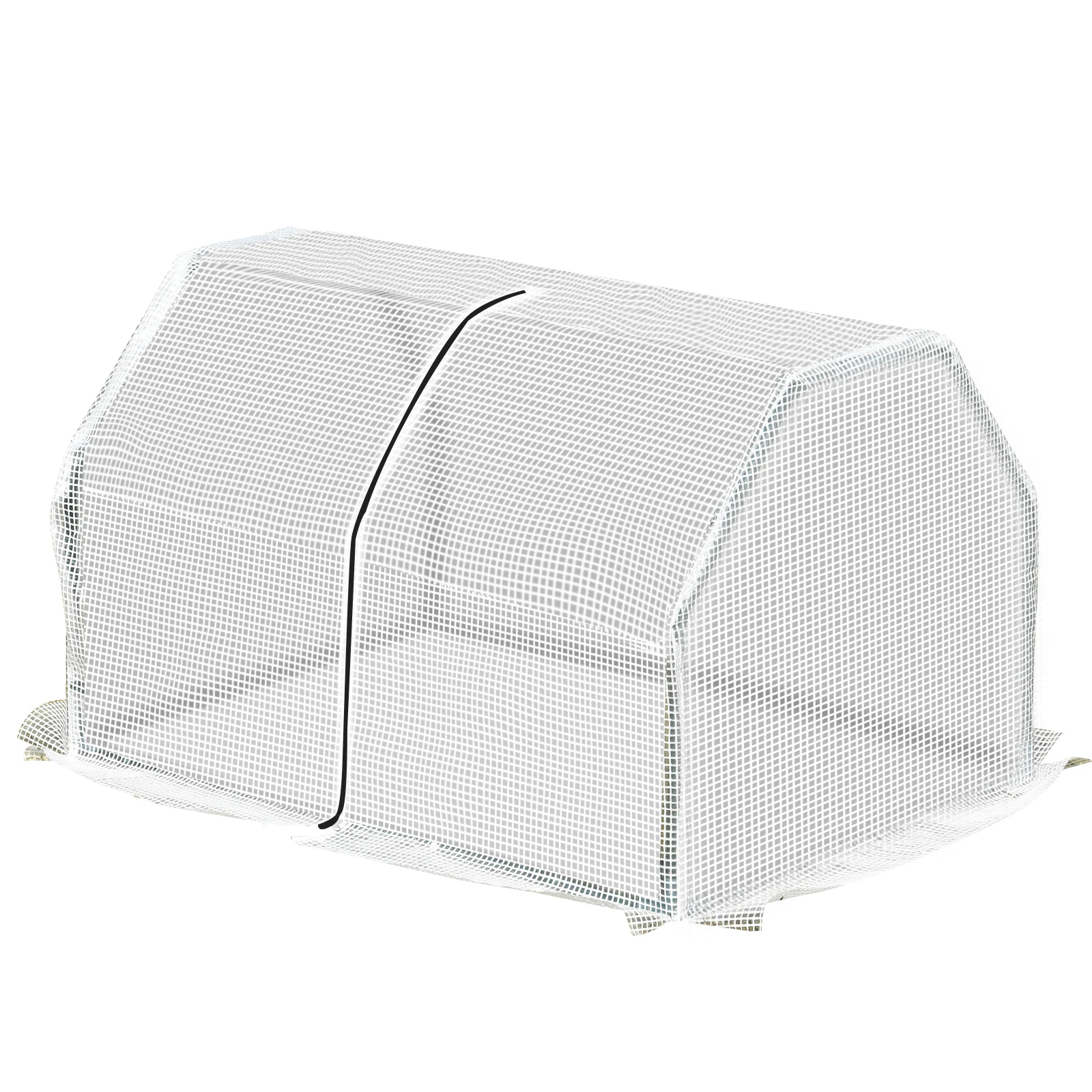 Outsunny 100x70x60cm terrace greenhouse with zipper for growing plants