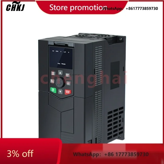 

CHKJ-2025NEWHigh Performance Large Discount Inverter 1.5kw-75kw Water Pump Inverter Solar Inverter Variable Frequency Drive Sola