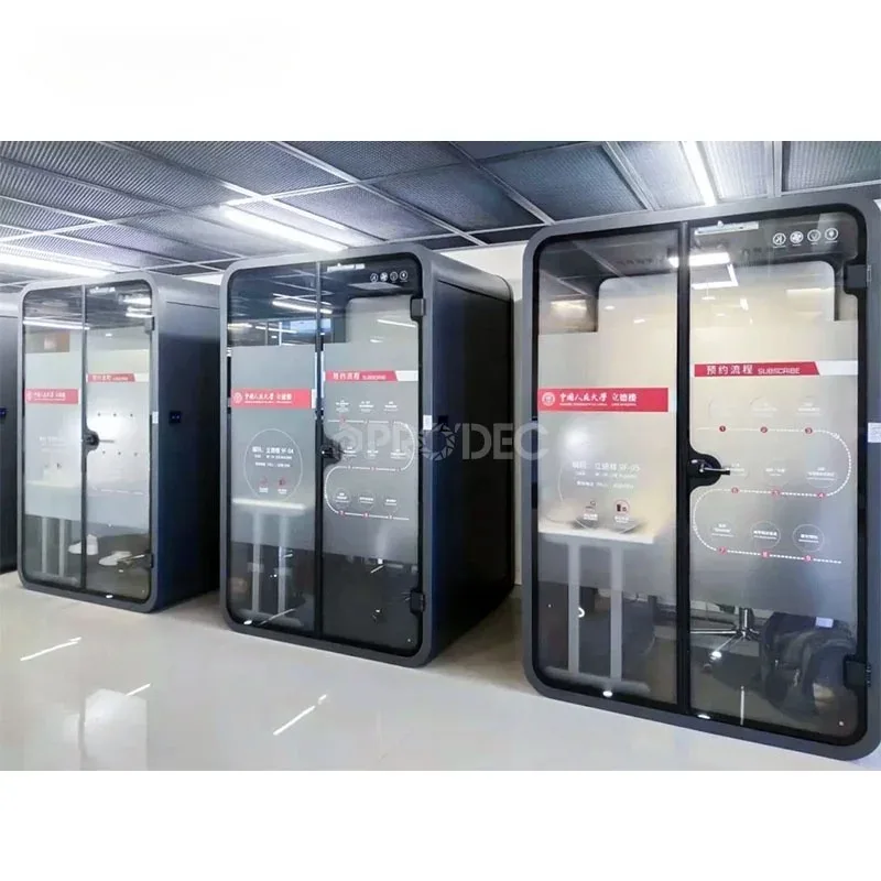 Open Office Pod Soundproof Mobile Phone Booth Modern Office Booth For Sale