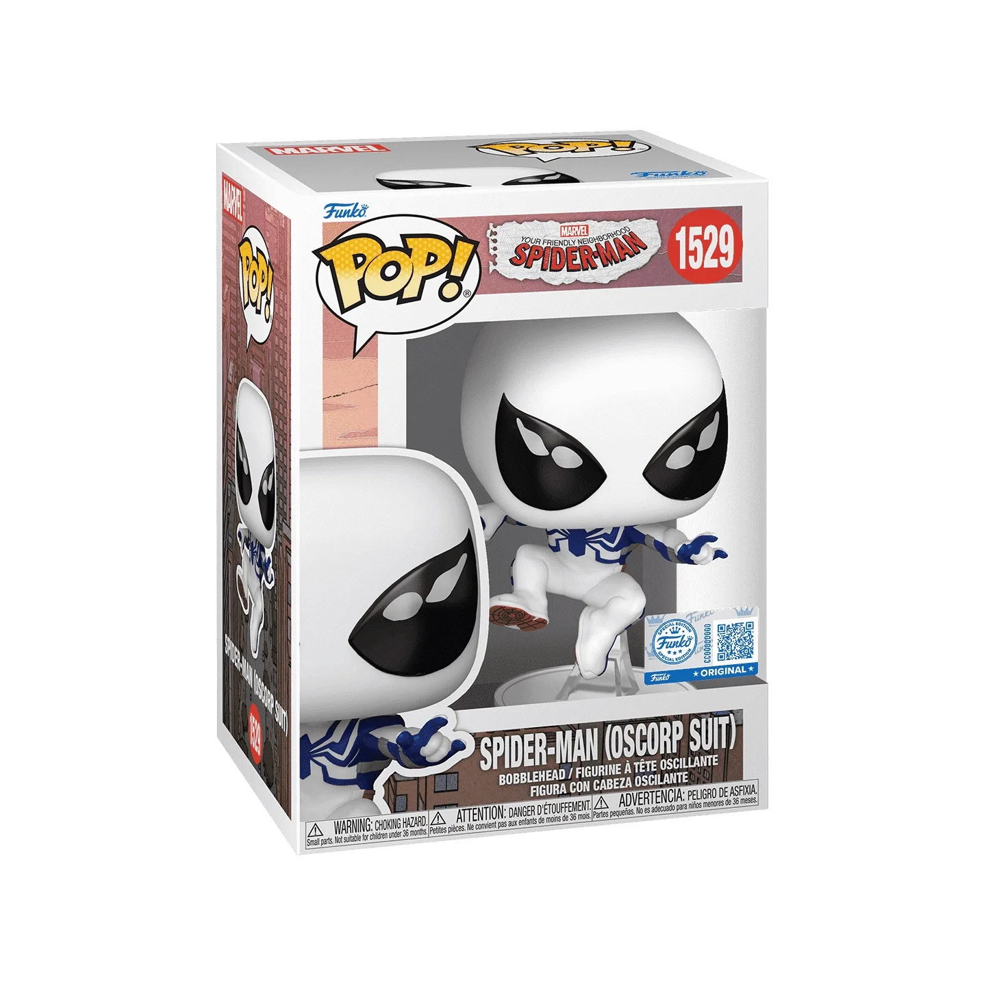 Marvel Funko Pop Comics & Superheroes Spider-Man Osborne White Suit Edition Peripheral Figurines Toys for Boys Gift Collectible - Image 6