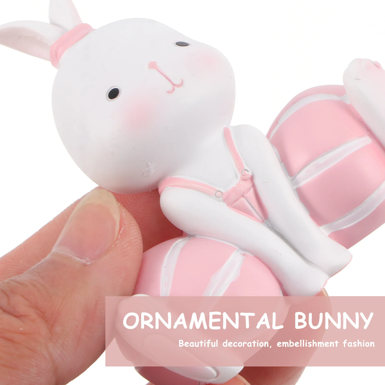 

1Pcs Easter Rabbit Cake Ornament Premium Material Rabbit Shape Dessert Decoration Party Cake Decor Fun Supplies