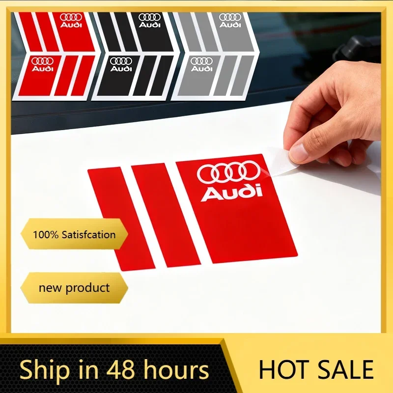 

Car Body Trunk Decoration Decal Auto Accessories For Audi Sline RS A3 A4 B8 8P 8V B6 A5 A6 C7 Q5 B9 B7 C6 A1 Q7 Q3 TT Car Goods