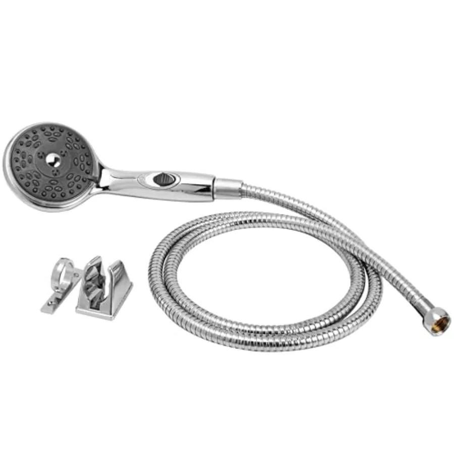 

Premium RV Handheld Shower Wand and Hose Kit, Eco-Friendly On/Off Switch Chrome