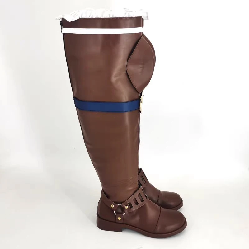 Arcane Caitlyn Kiramman Cosplay chaussures Caitlyn Cosplay bottes longues bottes femmes hommes Halloween fête carnaval Roleplay