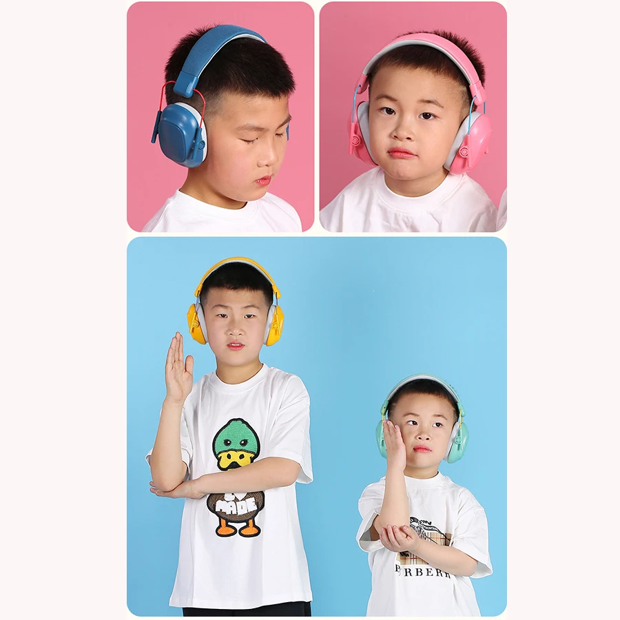 A children\'s anti-noise earmuffs aircraft decompression learning drum set noise-cancelling headset with soundproof headphones