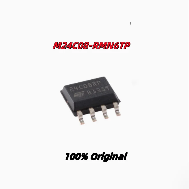 

10PCS 100% New M24C08-RMN6TP 24C08RP M24C04-WMN6TP 24C04WP M24C08-WMN6TP 24C08WP SOIC-8 Brand New Original Chips ic