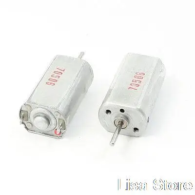 2Pcs DC 1.5-4.2V 10800-28000RPM 1.5mm Shaft Mini DC Electric Motor for DIY Toys Cars Ships