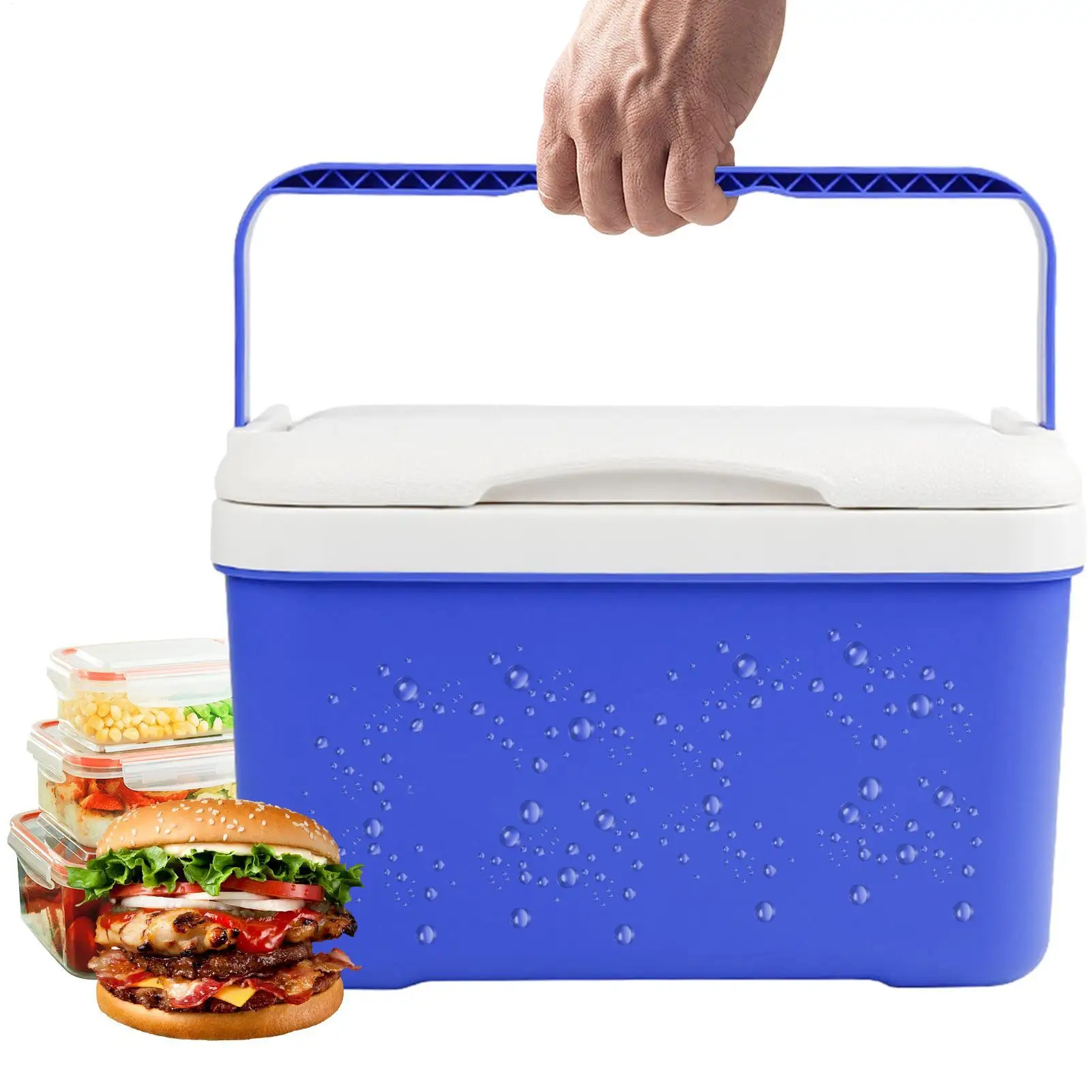 

Большой изолированный контейнер-холодильник 6 л с ручкой, герметичный, для использования на открытом воздухе, в автомобиле, для кемпинга, походов, путешествий, спортзала, бизнеса