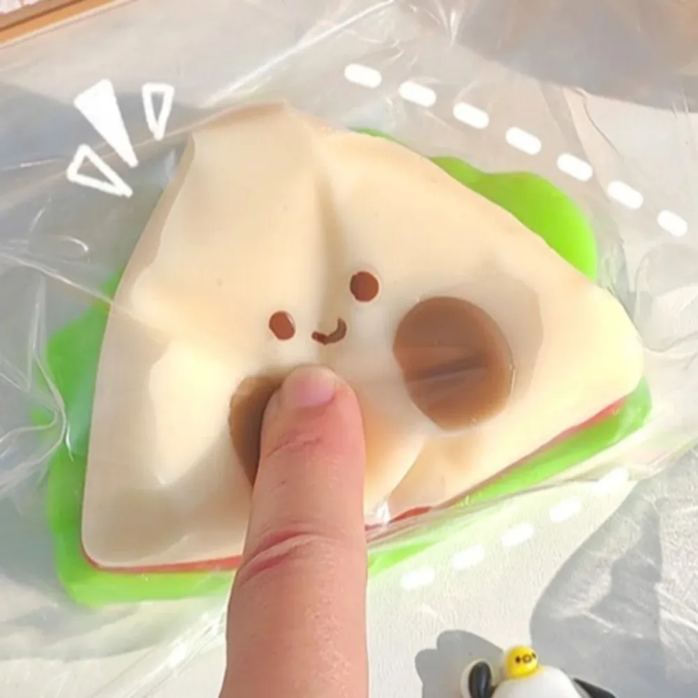 Slow Rebound Sushi Squeeze Toy Kneading Pinch Simulation Sandwich Squeeze Toys Soft Cartoon Food Play Fidget Toy Office Staff