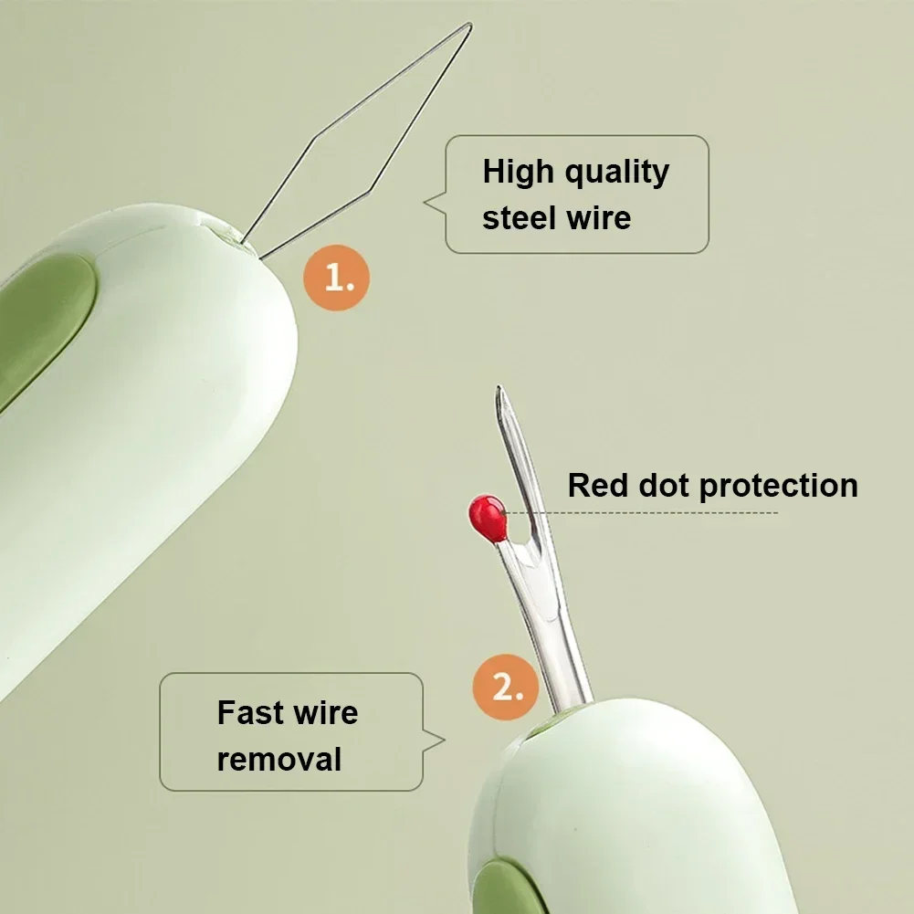 

2 in 1 Upgraded Seam Needle Threader Seam Threading Remover Household Manual Sewing Tools Sewing Accessories