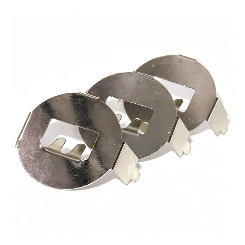 100PCS CR2032 Battery Bullets Double layer Pack 2 CR2032 3V Button Battery Bullets Straight leg Battery Buckle