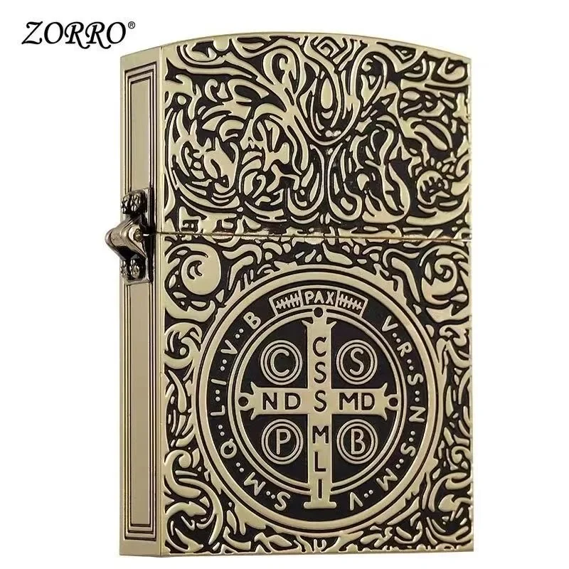 1:1 Limited Edition ZORRO Oversized Kerosene Lighter Metal Personality Constantine Creative Heavy Armor Oversized Lighter Gift