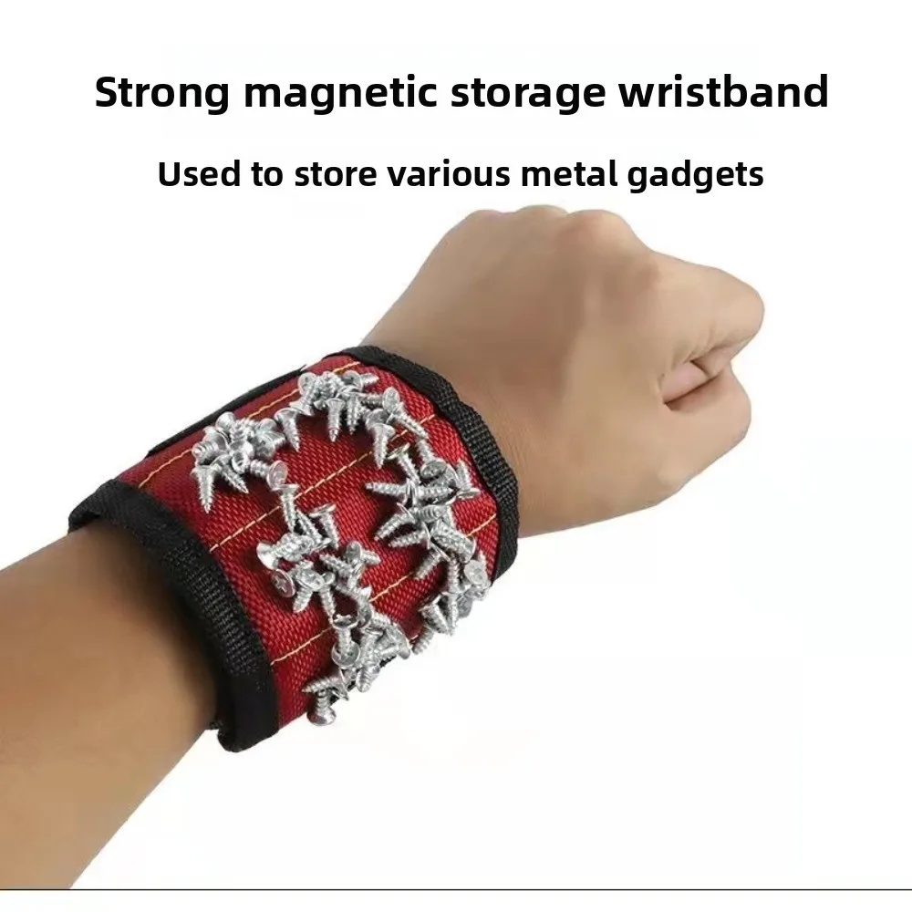 Powerful Magnetic Wrist, Electrified Woodworking Multifunctional Tool,Small Hardware Tool,Suction Nail,Wrist Strap,Pickup Device