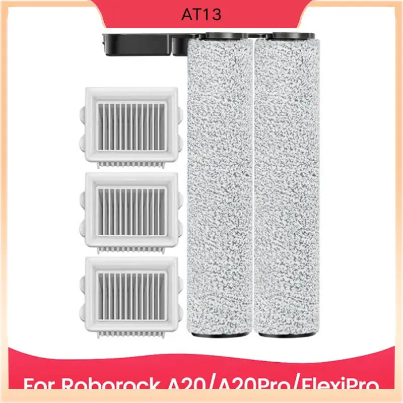 

AT13 5PCS Main Roller Brush With Filters For Roborock A20 /A20pro/Flexipro Floor Scrubber Wet Dry Vacuum Cleaner Accessories