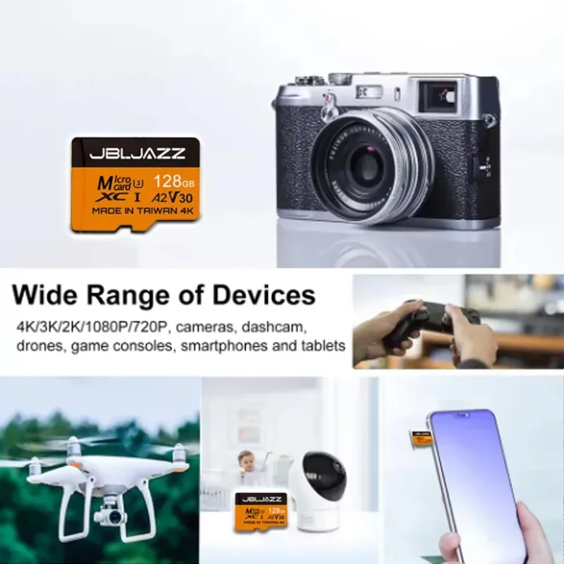 High-Speed Micro TF SD Card 128GB 256GB 512GB Class 10 Memory Card V10 TF Card for Smartphones Camera Switch Phone and Speakers view 5