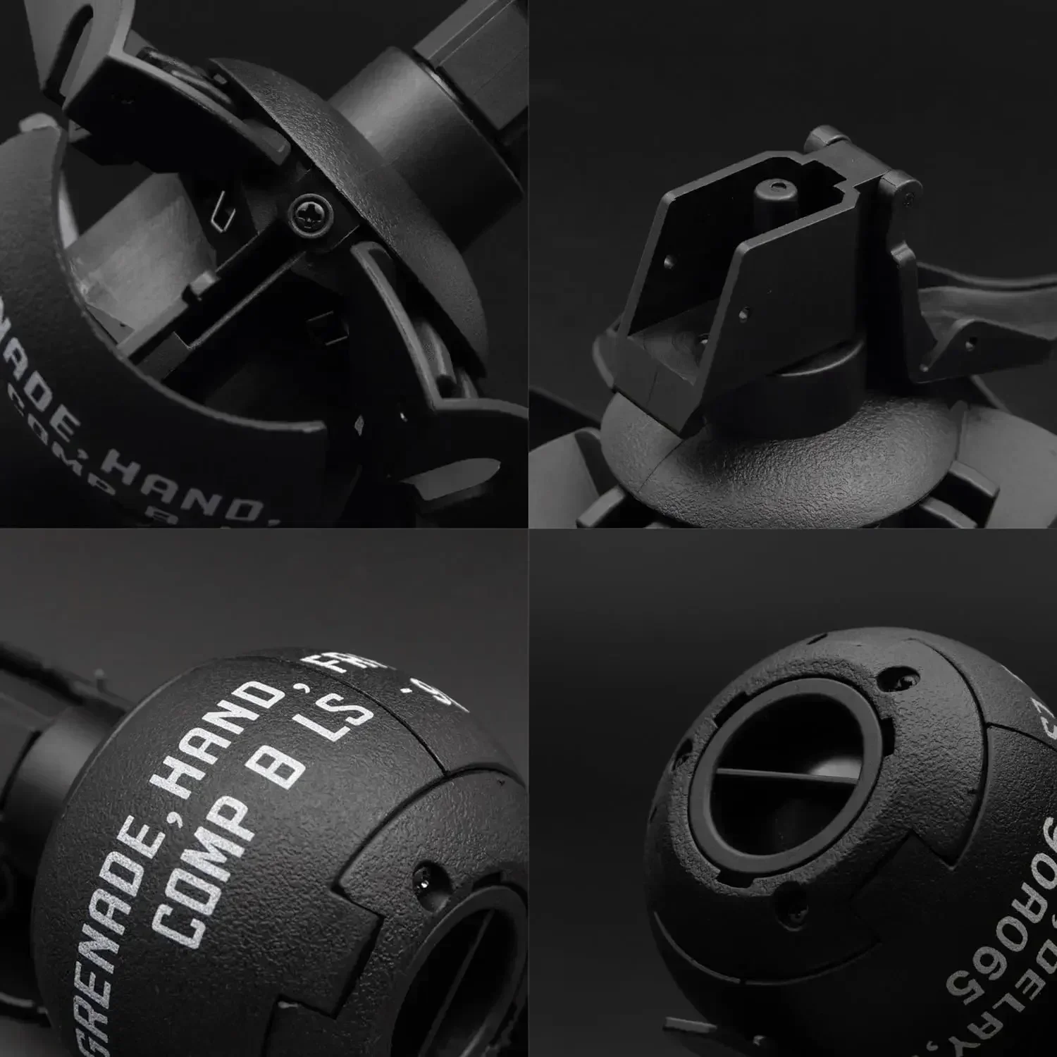 OKLAirsoft الألوان اليد القنابل اليدوية لعبة التكتيكية حلقة سحب قنبلة يدوية من النايلون نموذج المياه هلام الكرة قاذفة التكتيكية CS لعب الأدوار الدعامة #4