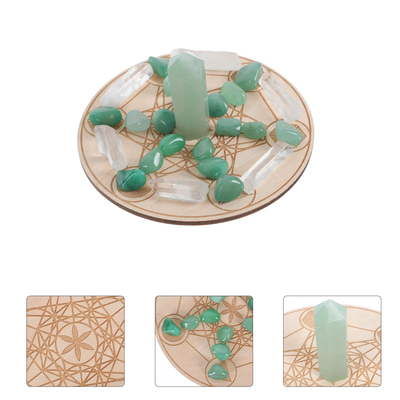 

1 комплект, набор для терапии кристаллов, чакр, целебных камней, медитация, снятие стресса, выравнивание энергии, набор полудрагоценных камней