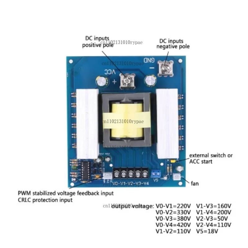

1000W DC to AC Boost Circuit Board Inverter, Sine Wave & Modified Wave, Single Silicon Machine Front Stage