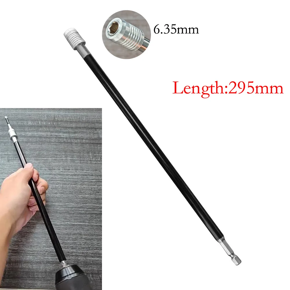 Bit Head Adapter for Hex Shank Drill Multi-socket Compatibility Rust Resistance Reduced Friction Hex Shank Drill Extension