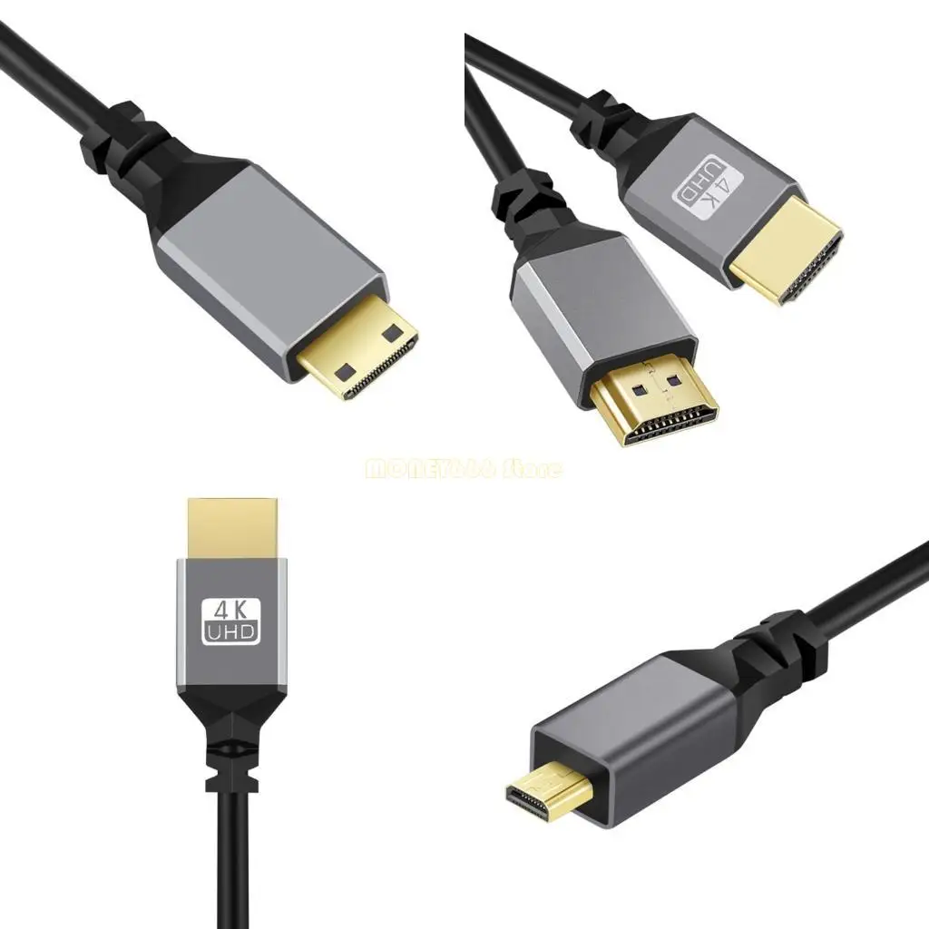 F62C HDMI-kompatibles 2.0-Adapterkabel, männliches Verlängerungsfederspiralkabel, 4k@60Hz