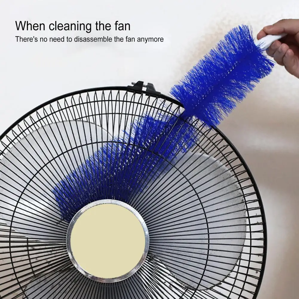 2Pcs 40cm Flexible Fan Dusting Brush Soft Bristles Bendable Fan Cleaner Flexible Non-Disassembly Cleaning Brush Dusting Tool