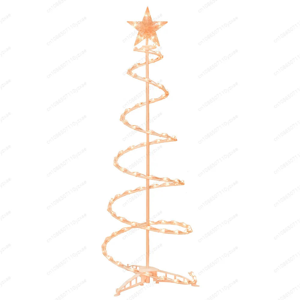 Alpine-Large Spiral Christmas Tree with Multi-Functional Colored LED Lights, Large
