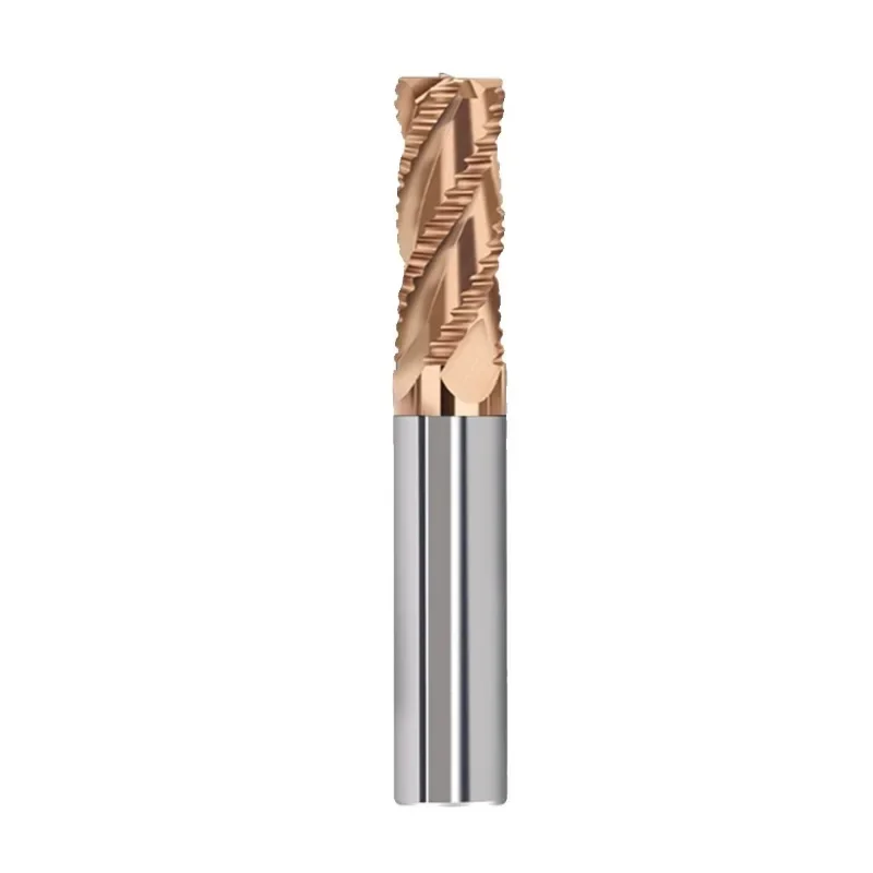 Roughing End Mill Solid Carbide 4 Flutes HRC55 3-20MM Shank For Steel Iron Aluminum MDF Fiberglass Acrylic Wood Copper Plastic