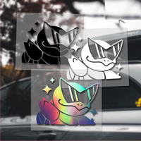 15x11.4cm Cute Anime Car Decals Die Cut Vinyl Stickers for Auto Window Bumper Windshield Car Decor Accessories