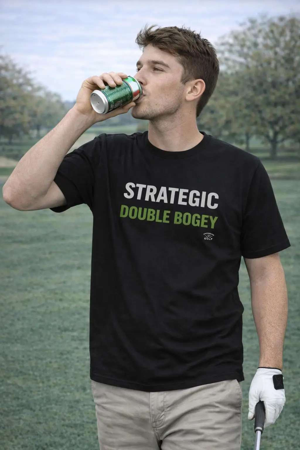 Leisure Outdoor Sports Strategic Double Scare T-shirt | Golf Humor T-shirt, Funny Golf Shirt, Suitable for Both Men and Women