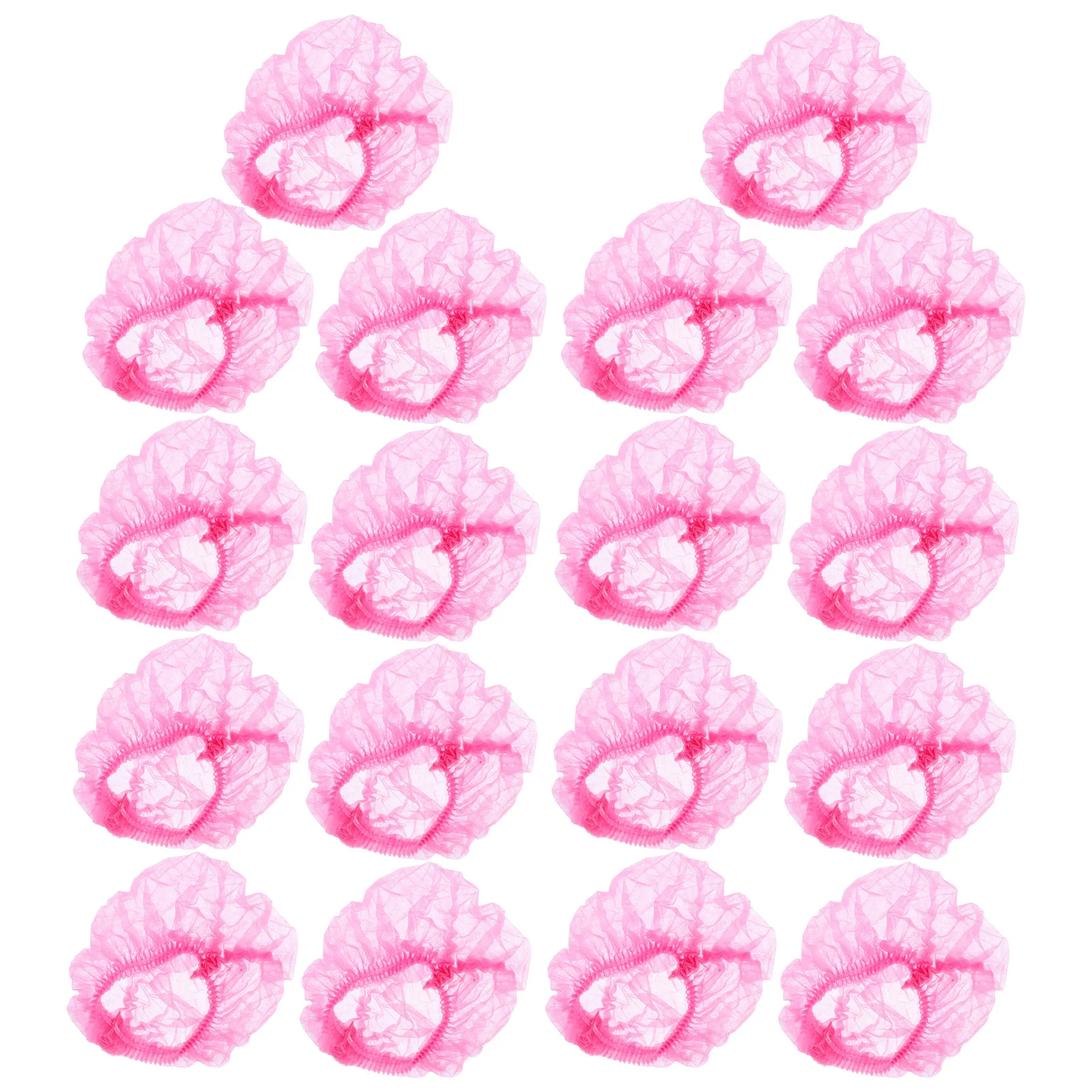 

100Pcs Breathable Hair Nets Disposable Mesh Caps for Food Industry Safety Hygiene Lightweight Flexible One-Size-Fits-All