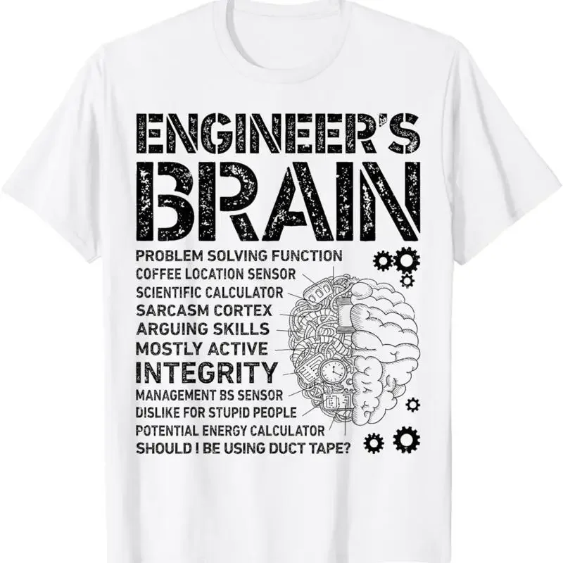 Engineer_s Brain Funny Process Engineer Men Engineering T Shirt