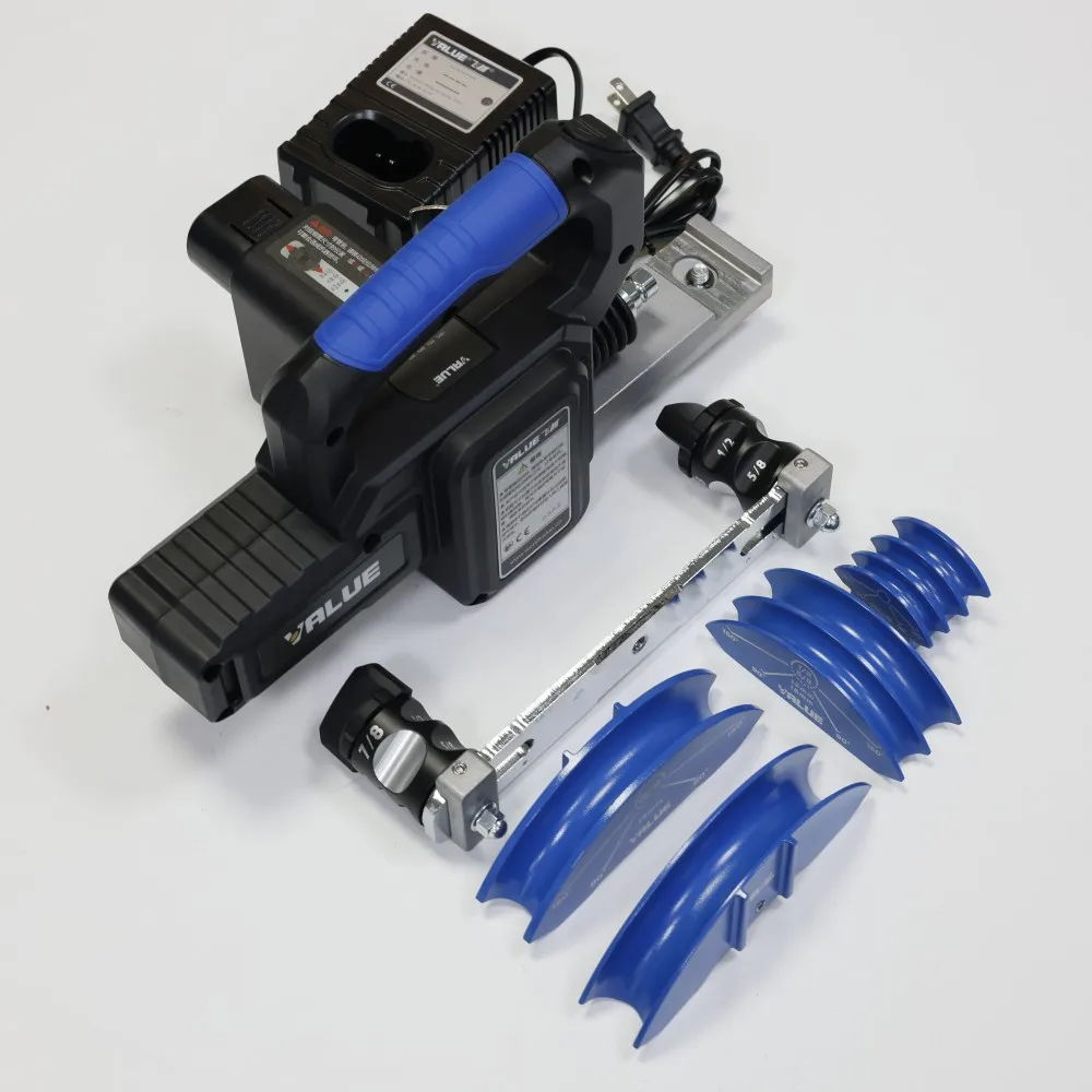 VEB-1 Portable Lithium Battery Combination Pipe Bender 90°Multifunction Copper Air Conditioning Tube Fast Bending Machine 6-22MM