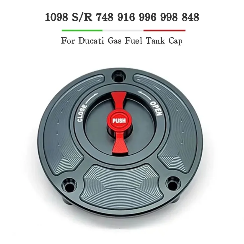 

Keyless Motorcycle Fuel Gas Tank cap Cover For Ducati 748 916 996 998 848 1098 S/R Monster SuperSports all years
