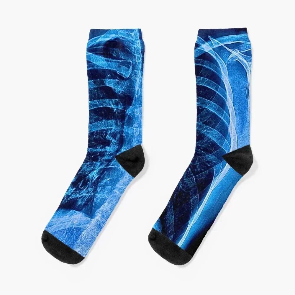 

Chest X-Ray Socks colored Novelties cute Christmas Women's Socks Men's