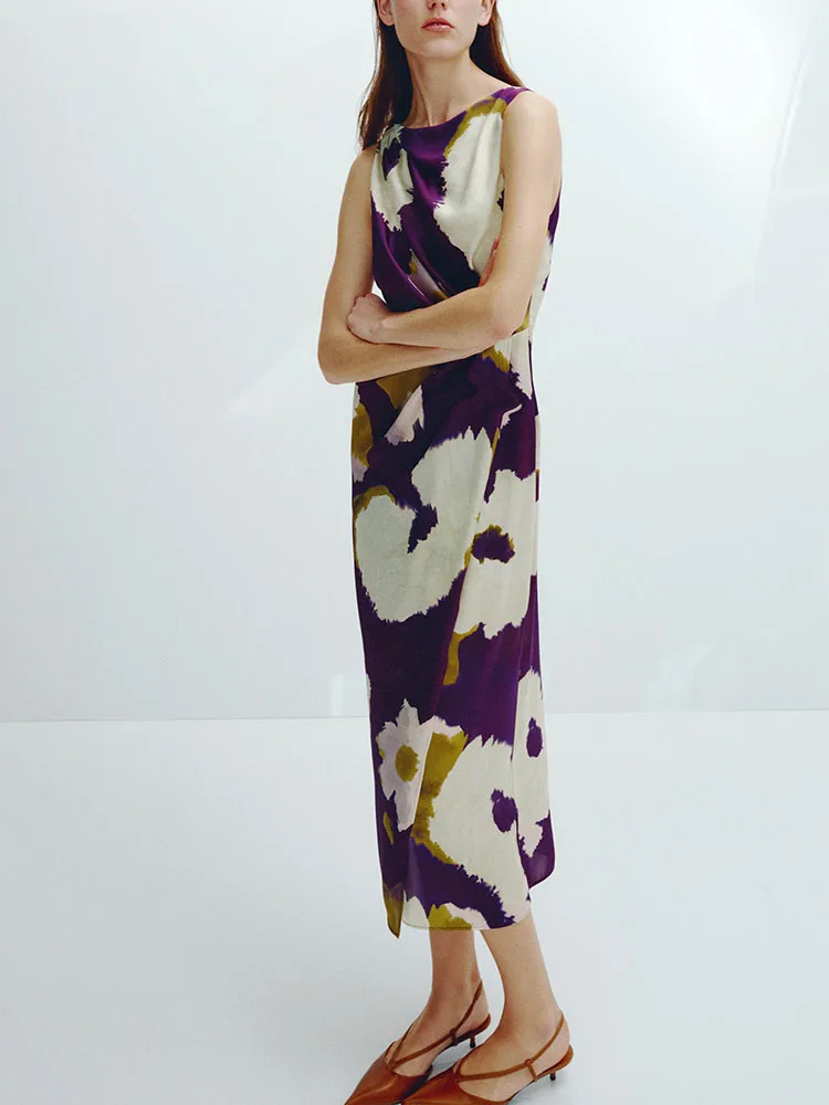 Printemps 2025 nouveauté femmes Midi Dr imprimé fleuri Svel gaze décoration taille haute a-ligne jupe trajet Sle