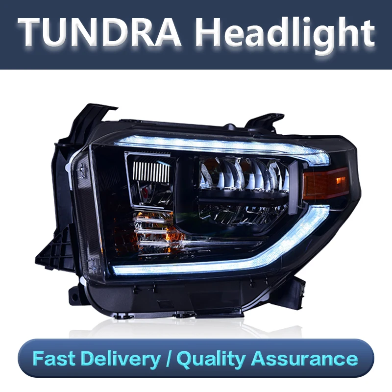 14-19 Headlight assembly Pick Up for Toyota Tundra LED Headlights LED bi- Xenon LED DRL