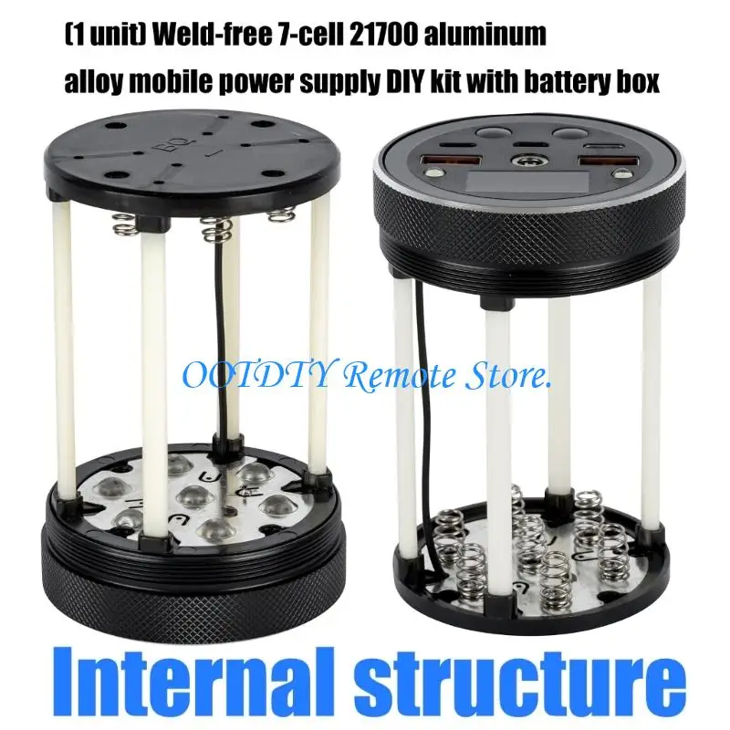  21700 DIY Battery Case Aluminum Housing for Portability Power Builds Battery Box
