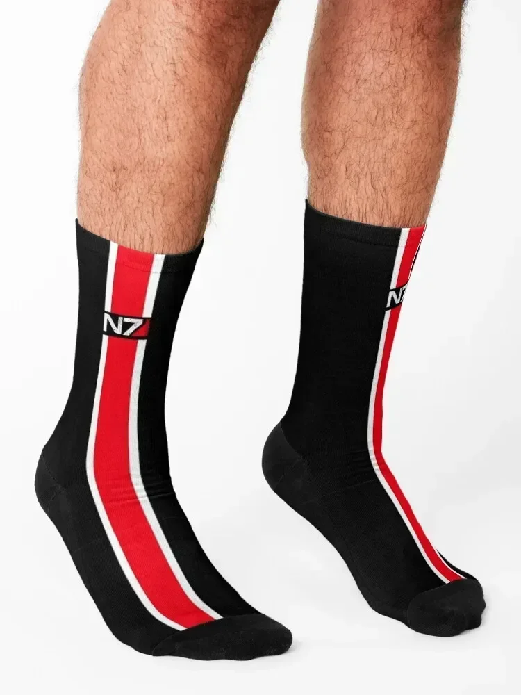 Mass Effect - N7 Socks moving stockings Crossfit Men's Heating sock Socks Women's Men's